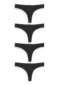 Next RICH KNICKERS 4 PACK  - Tanga - black
