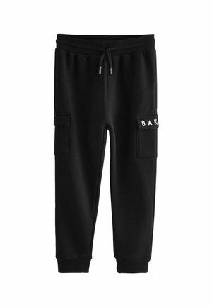 REGULAR FIT - Pantalones cargo - black