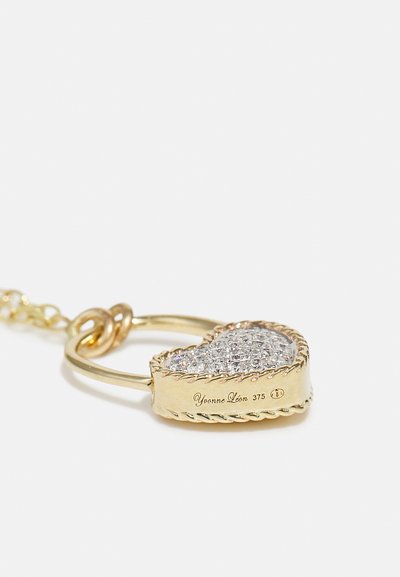 Yvonne Leon COLLIER CŒUR CADENAS - Kaklarota - yellow gold-coloured