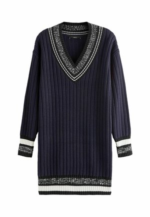 V-NECK REGULAR FIT - Pulóverruha - navy blue