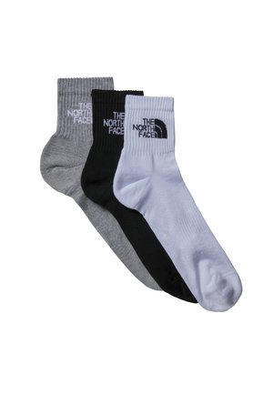 MULTI CUSH QUARTER 3 PACK - Chaussettes de sport - black assorted
