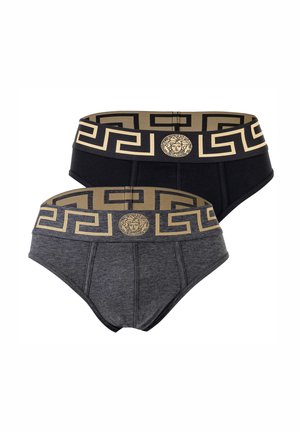 TOPEKA NEW LOGO 2 PACK - Nohavičky/Slipy - am-black-grey