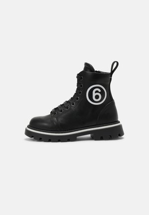 UNISEX - Lace-up ankle boots - black
