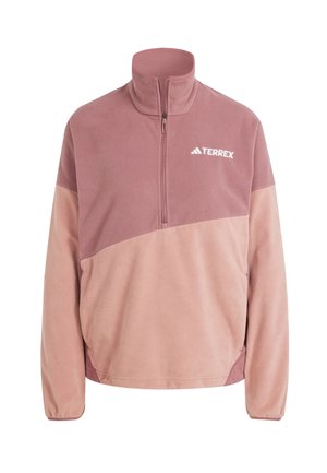adidas Sportswear MULTI CLIMAWARM FLEECE - Fleecetrøjer - burgundy   warm clay