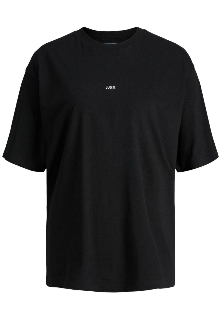 JJXX JXANDREA LOOSE LOGO TEE - Basic T-shirt - black - Zalando.co.uk