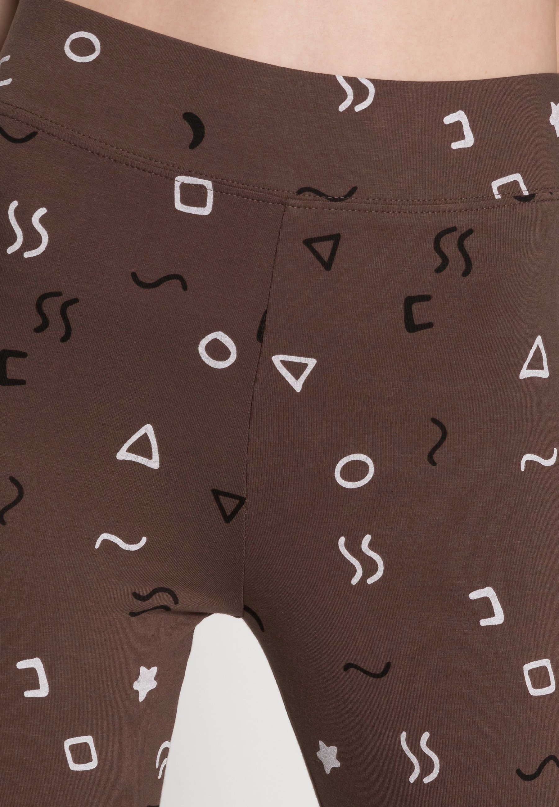 Monki Leggings - Trousers - brown forms 