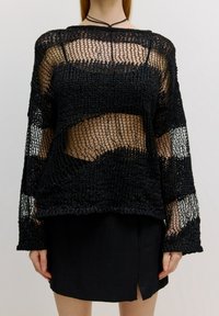 EDITED Stickad tröja - black