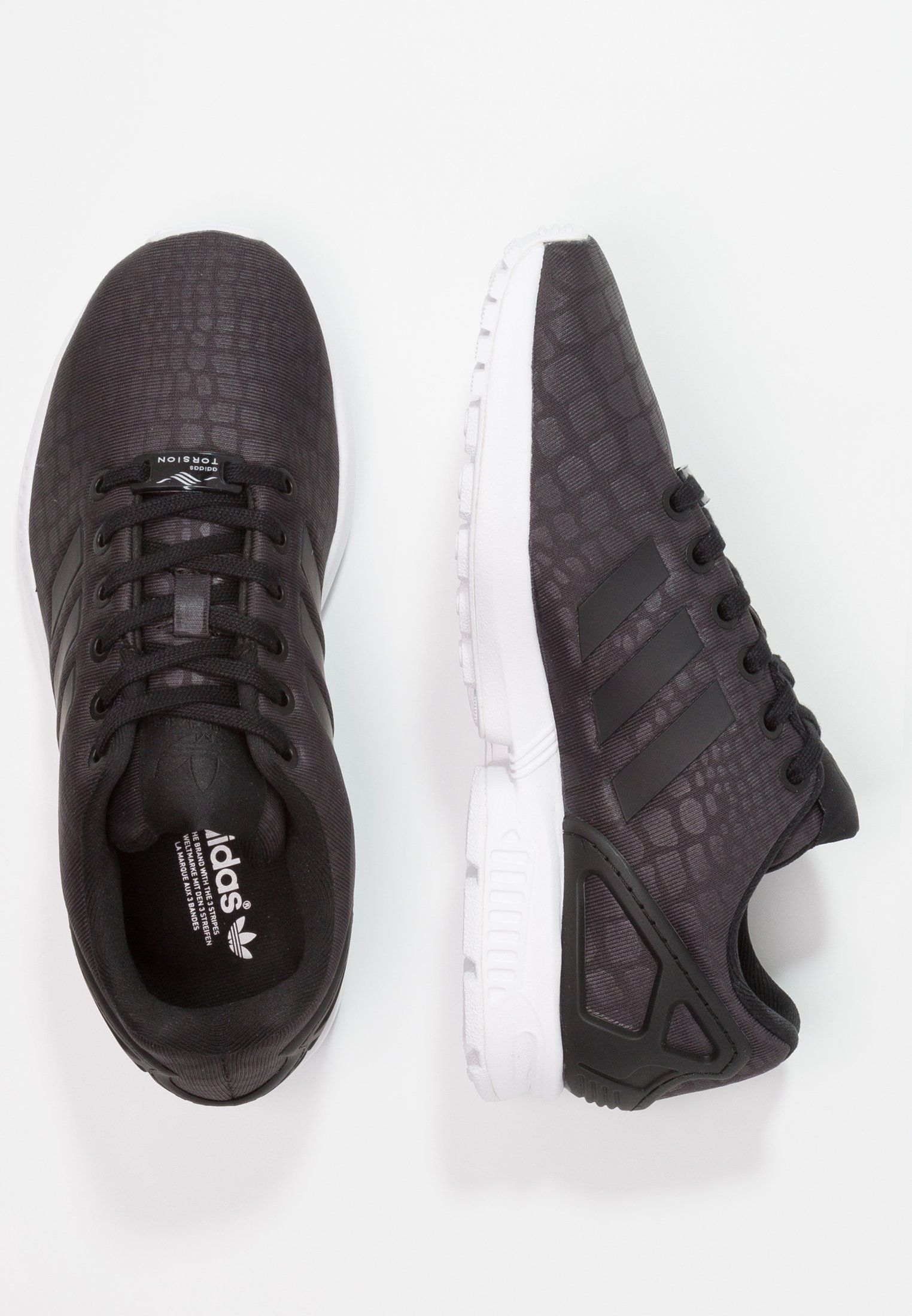 adidas Originals ZX FLUX W - Sneakers laag - core black/footwear  white/Zwart - Zalando.nl