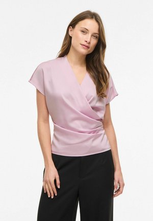 VILA MIT KURZEN ÄRMELN VIELETTE V-AUSSCHNITT - Blouse - winsome orchid