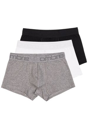 3 PIECES - Boxers - grey white black