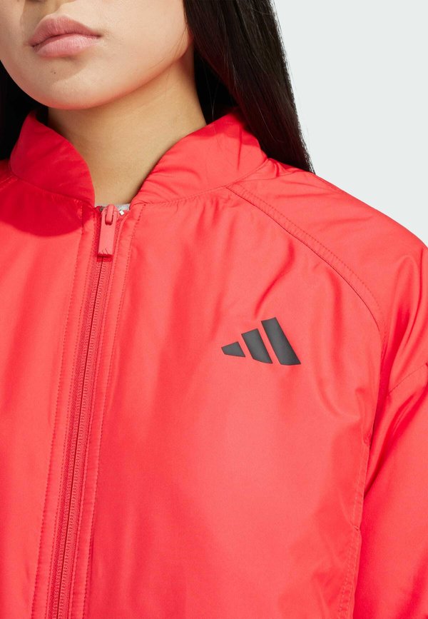 ESSENTIALS 3-STRIPES INSULATED CROP BOMBER - Training jacket - pure ruby4