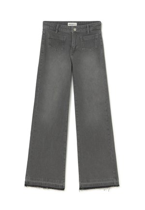 CULOTTE BOLSILLOS FRONTALES - Vaqueros rectos - gris oscuro