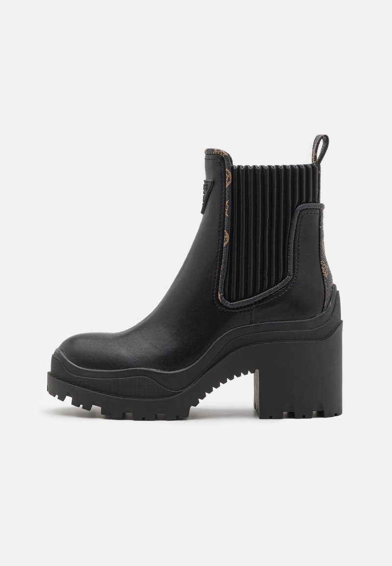 Guess YVETTE - Bottines à plateau - black