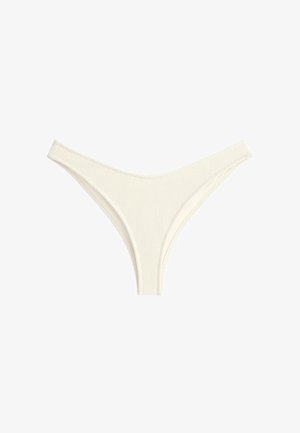 OYSHO, U-CUT CRINKLE BRAZILIAN BIKINI BRIEFS - Bikini-Hose - stone