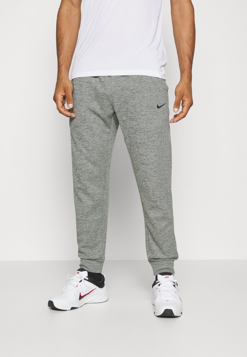 Nike Performance - PANT TAPER - Tracksuit bottoms - dark grey heather/particle grey/black, Enlarge