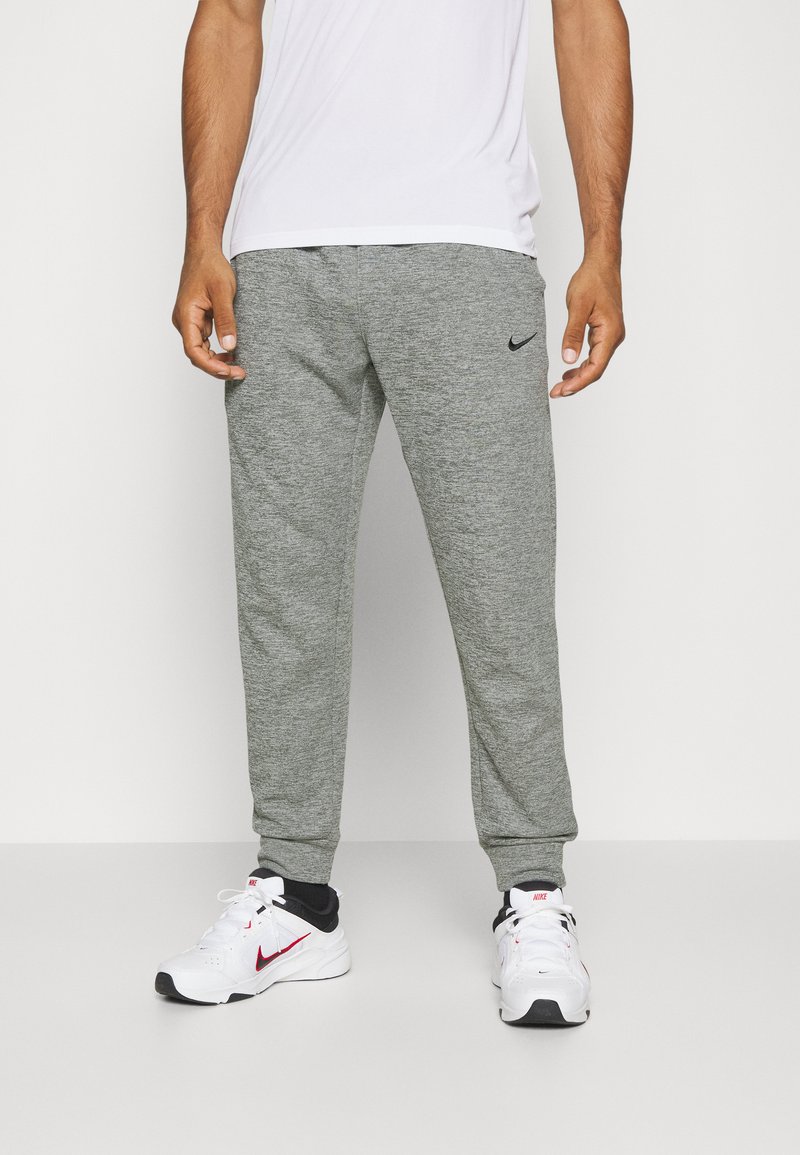 Nike Performance TAPER - Teplákové kalhoty - dark grey heather/particle grey/black