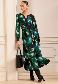 Love & Roses REGULAR FIT MIDI - Kasdienė suknelė - black animal