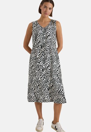 Cecil, MIDIKLEID MIT V-NECK UND ZEBRAPRINT - Robe en jersey - palm breeze green