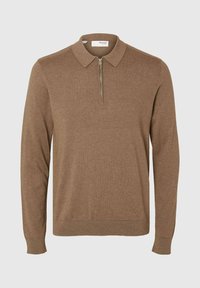 SLHBERG HALF ZIP  - Pullover - teak