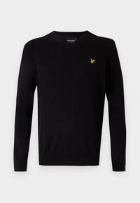 V NECK - Strikkegenser - jet black