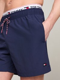 Tommy Hilfiger LOGOLINE MEDIUM DRAWSTRING - Uimashortsit - twilight navy