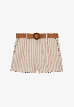 Reiss, Shorts - coral orange ivory