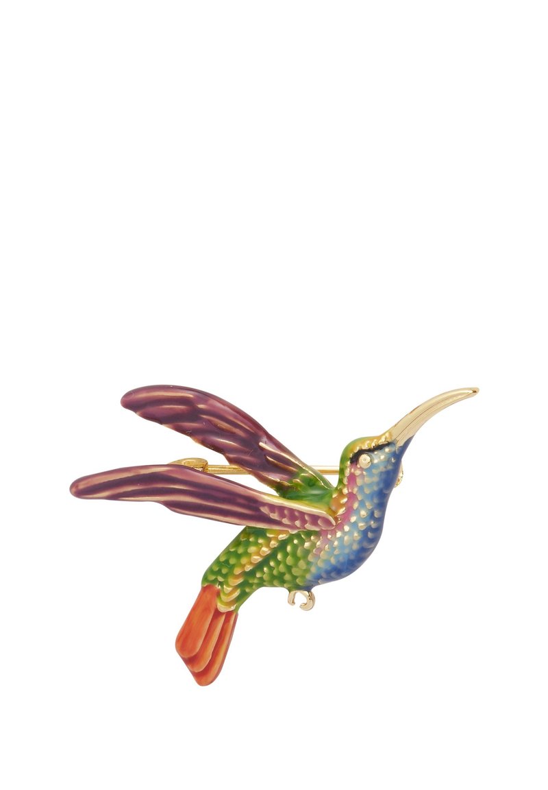 FABLE ENGLAND HUMMINGBIRD - Brosche - multi/grün - Zalando