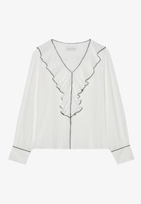 Blouse - off-white,black