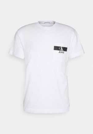 HORIZONTAL POCKET TEE - T-shirt med print - bright white