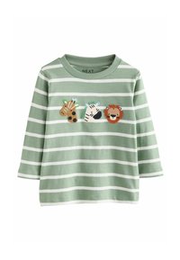 Ikke valgt, green white stripe safari