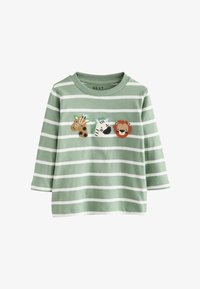 Ikke valgt, green white stripe safari