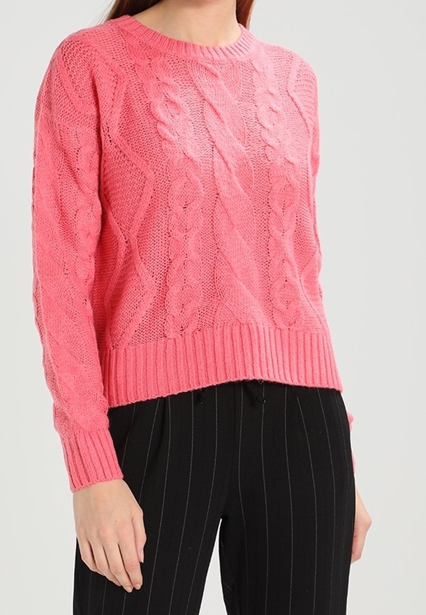 New Look Stickad tröja - pink