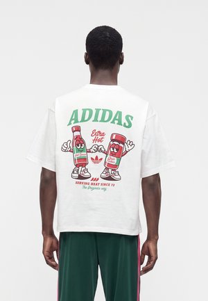 adidas Originals, CHILI GRAPHIC OVERSIZED TEE UNISEX - T-shirt print - white