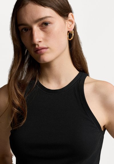 Polo Ralph Lauren RIB KNIT COTTON TANK - Top - black