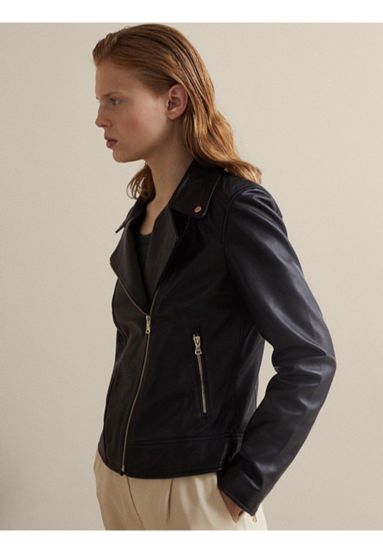 Massimo Dutti NAPPA Skinnjacka black Zalando.se Massimo Dutti NAPPA Skinnjacka black Zalando.se