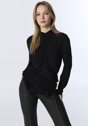 RUCHED - Blusa - black