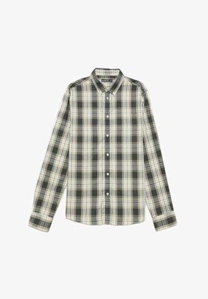 INSIDE CUADROS - Camisa - beige