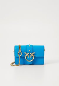 LOVE ONE MICRO - Schoudertas - azzurro dresda/antique gold-coloured