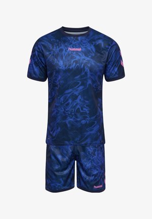Hummel, SET UNISEX, granatowy melanż