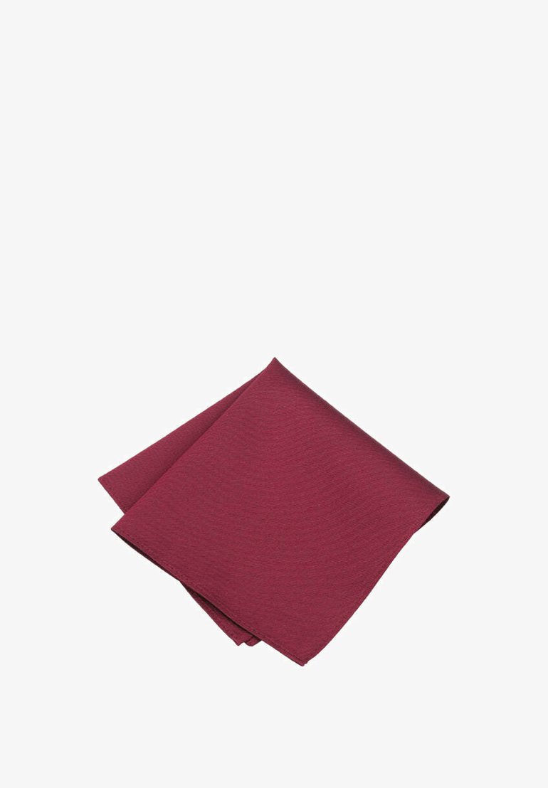 Burgunderfarbene Stoffserviette, strukturierter Webart, gefaltet. Hat einen tiefen Farbton mit einem subtilen Muster und sauberen Kanten. Hat ungefähr die Standardgröße.