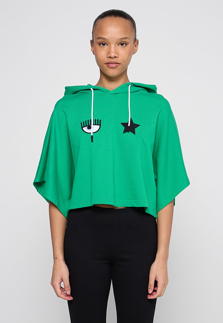 CHIARA FERRAGNI Sweat à capuche vert