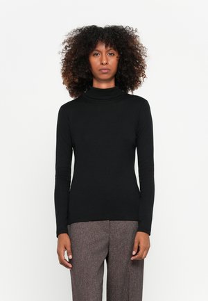 ROLLNECK - Langarmshirt - deep black