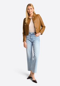 Rich & Royal Kožnata jakna - caffee latte