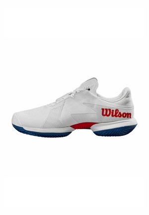 KAOS SWIFT - Zapatillas de tenis para tierra batida - white deja vu blue wilson red