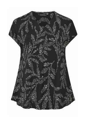 Evans, PLUS SIZE CASUAL TOPS - T-shirt print - black