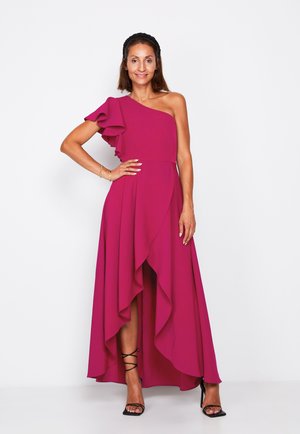 ONE SHOULDER WRAP DRESS - Abito da sera - pink
