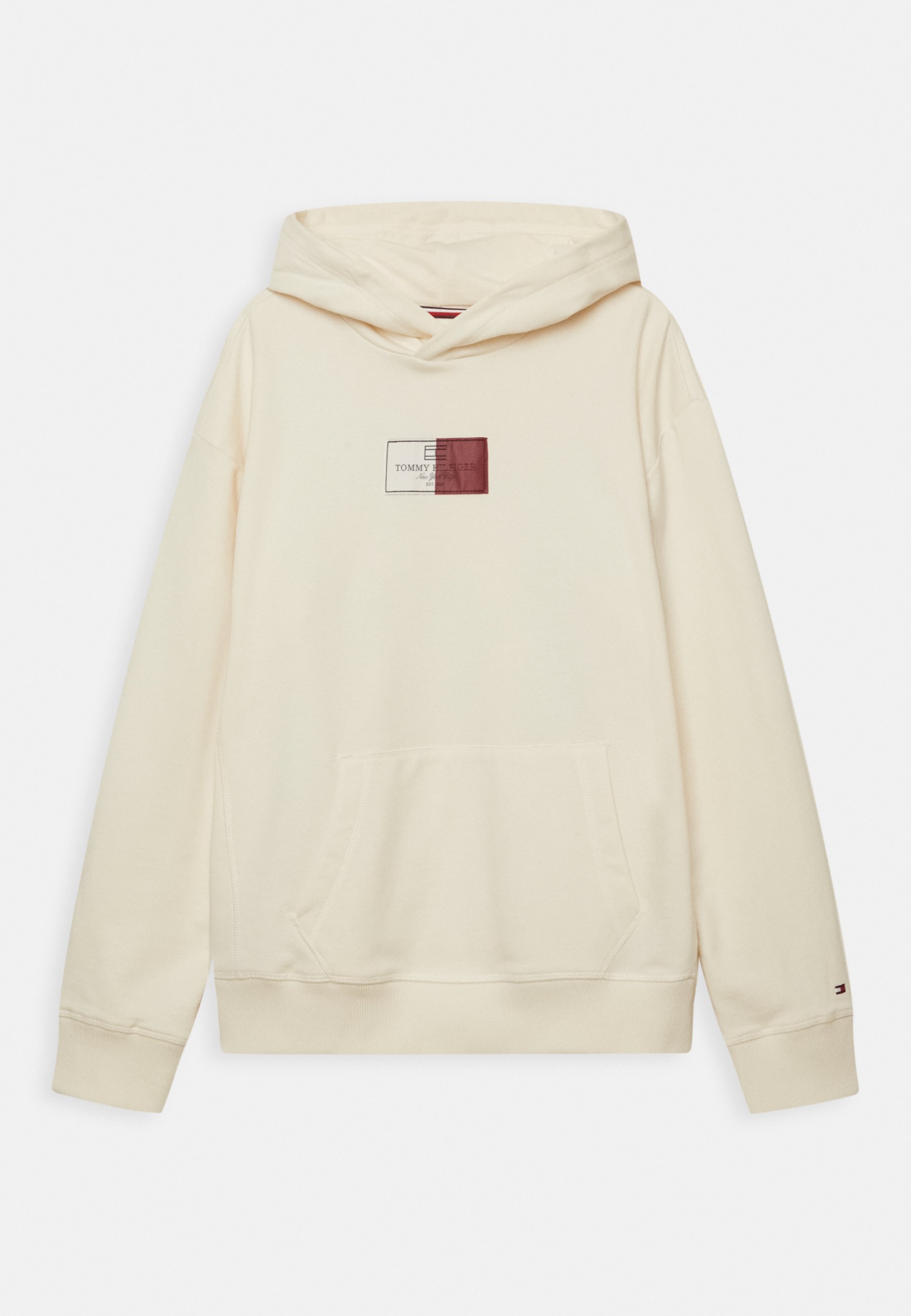 Cream tommy hilfiger hoodie Clearance