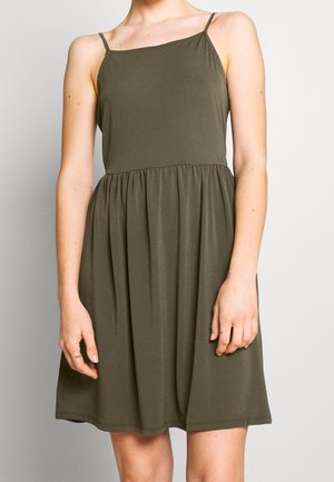 Žerzejové šaty - khaki