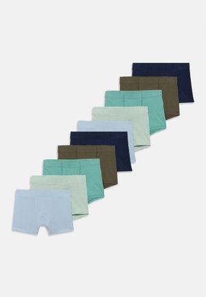 10 PACK - Boxeri - dark blue/light blue/light green