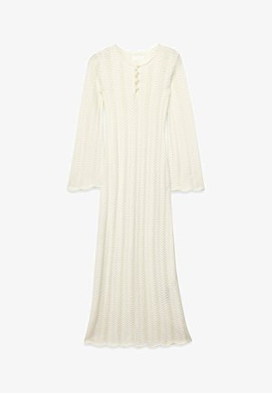 NA-KD, KNITTED CROCHET MAXI DRESS - Gebreide jurk - offwhite